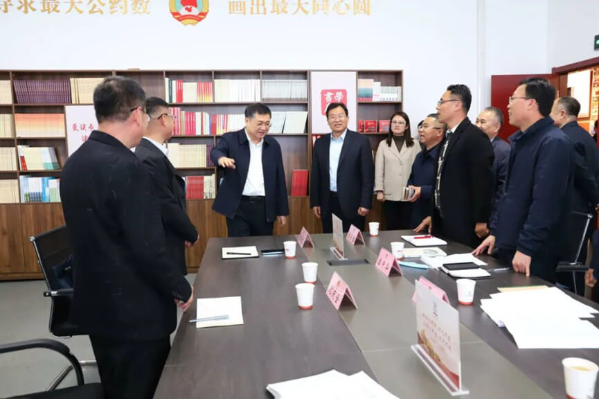 临沂市政协主席边峰到河东区调研